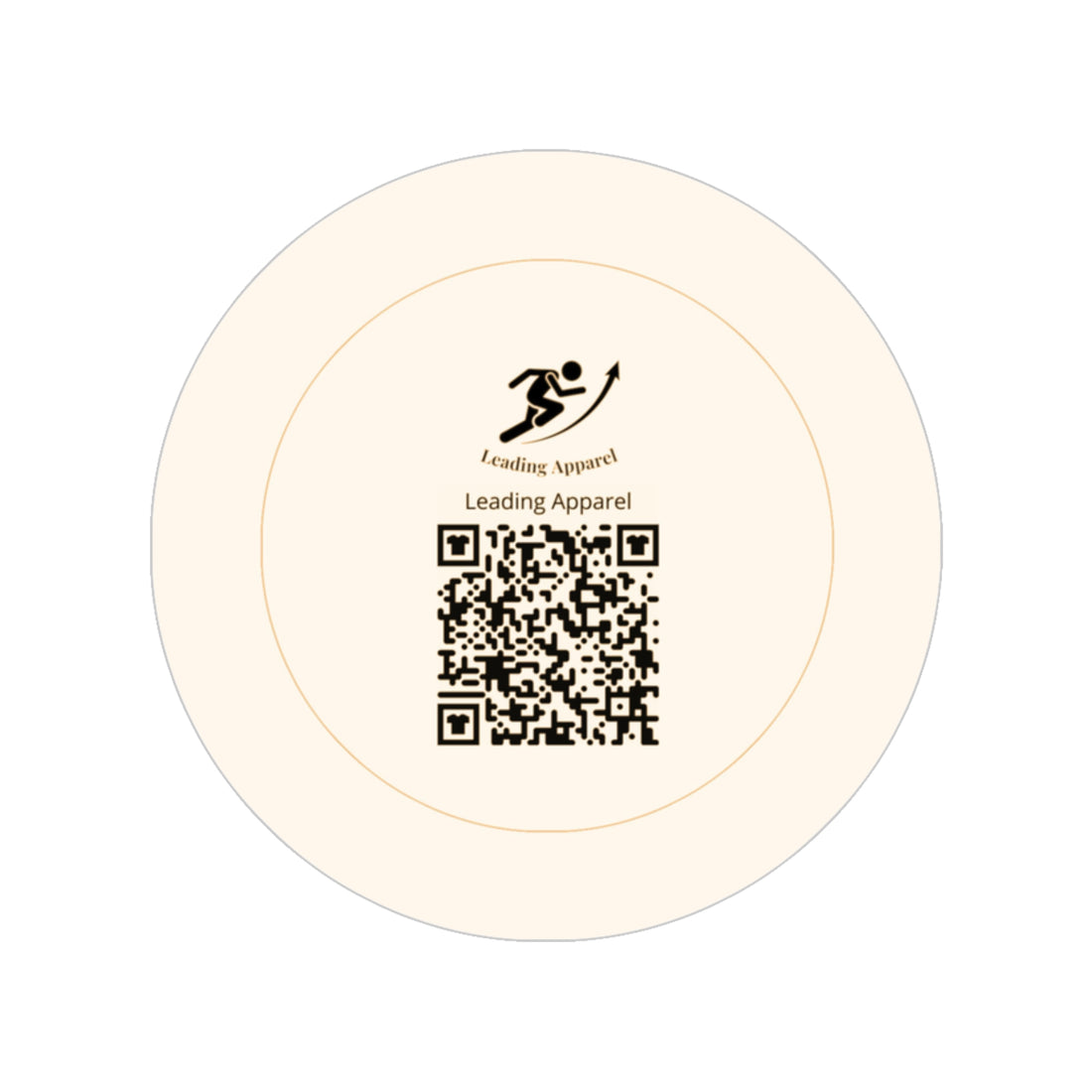 Leading Apparel QR Code w/tinted background